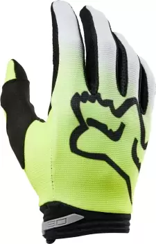 Image of FOX 180 Toxsyk Motocross Gloves, yellow Size M yellow, Size M