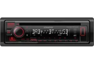Image of JVC Kenwood KDC-BT450DAB - Black - 1 DIN - 50 W - 4.0 channels -...