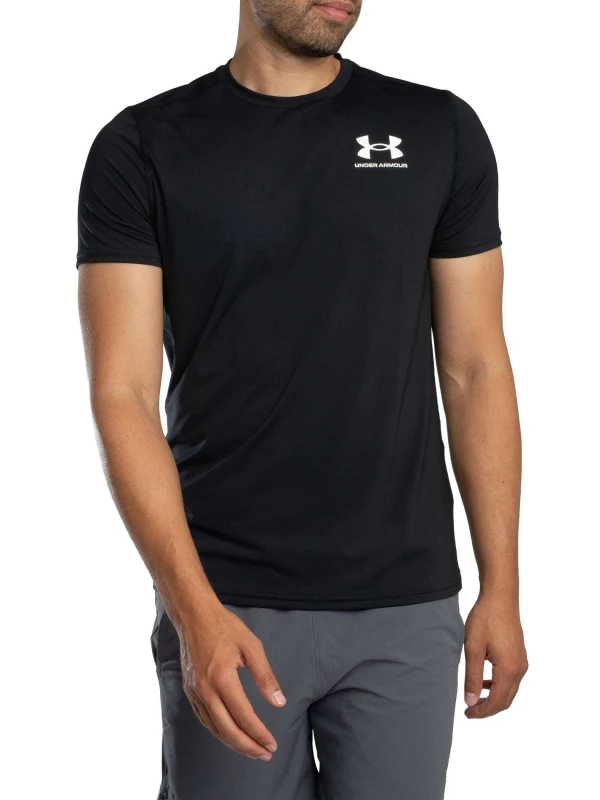 Image of Under Armour HeatGear Fitted T-Shirt Black XXL