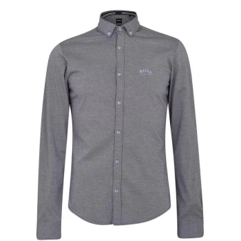 Image of Hugo Boss Biado Oxford Shirt Navy Size S Men