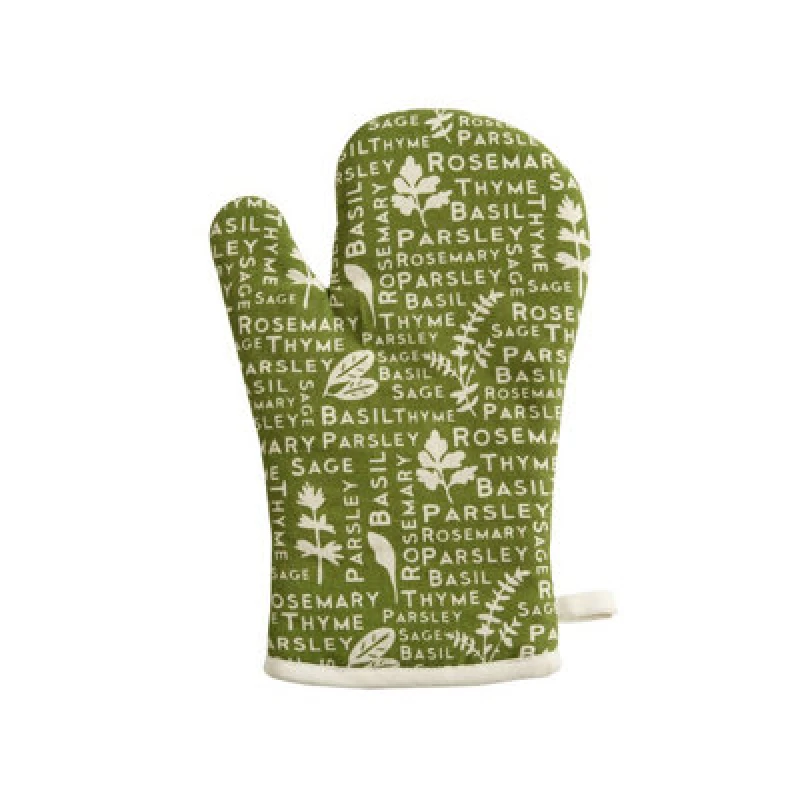 Image of Premier Housewares Kendal Single Oven Glove Quilted and Heat Resistant Green