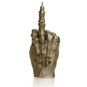 Image of Brass Zombie Hand FCK Gesture Candle
