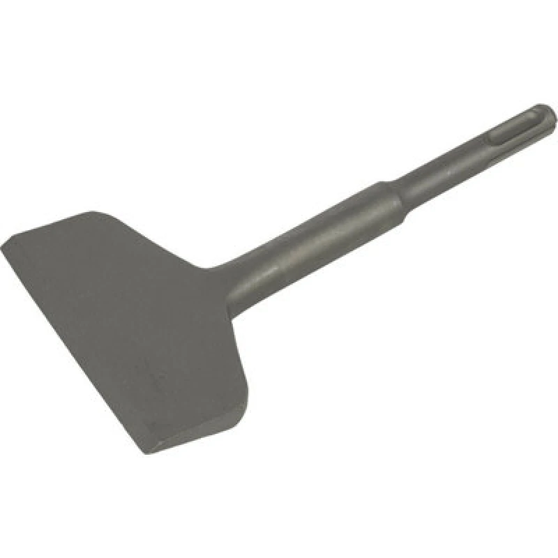 Image of Loops 75 x 165mm Wide Cranked Impact Chisel - SDS Plus Shank - Demolition Hammer Metallics
