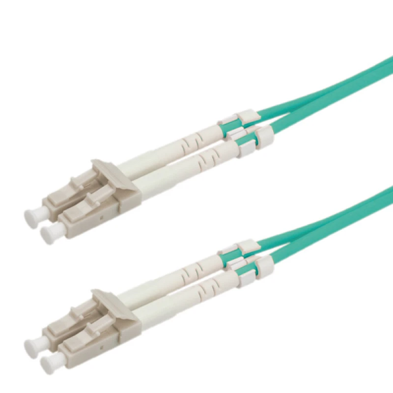 Image of VALUE Fibre Optic Jumper Cable. 50/125µm. LC/LC. OM3. turquoise 5 m