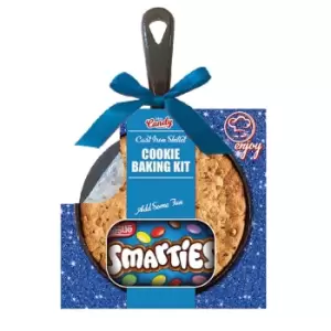 Image of Cast Iron Skillet with Smarties Cookie Baking Kit, Multi