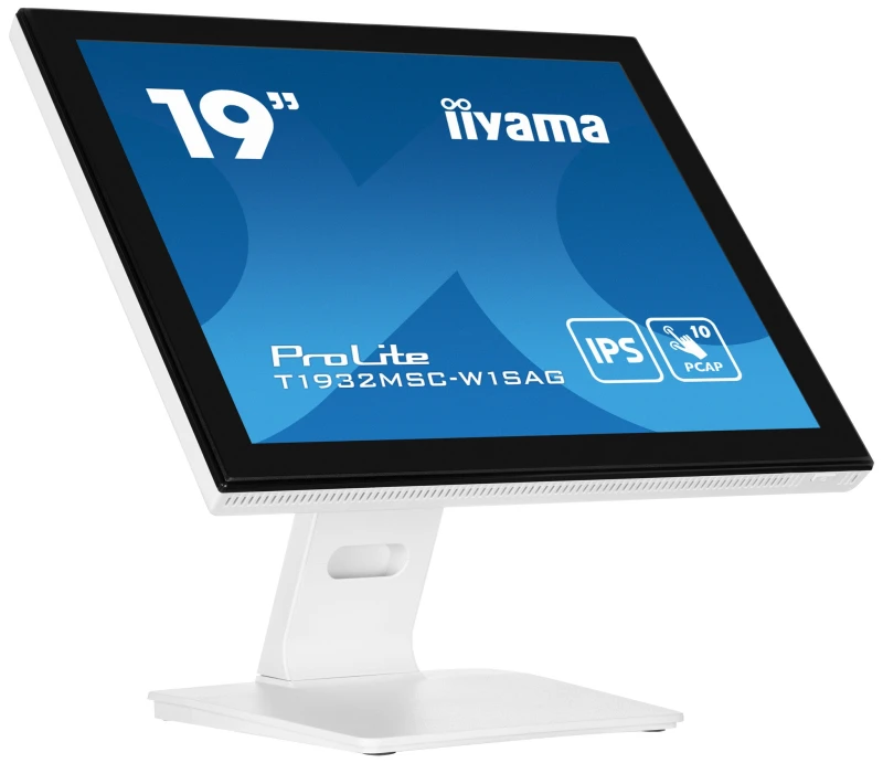 Image of iiyama iiyama ProLite T1932MSC-W1SAG computer monitor 48.3cm (19") 1280 x 1024 pixels Full HD LED Touch Screen Tabletop White T1932MSC-W1SAG
