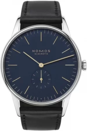Image of Nomos Glashutte Watch Orion 38 Midnight Blue Sapphire Crystal