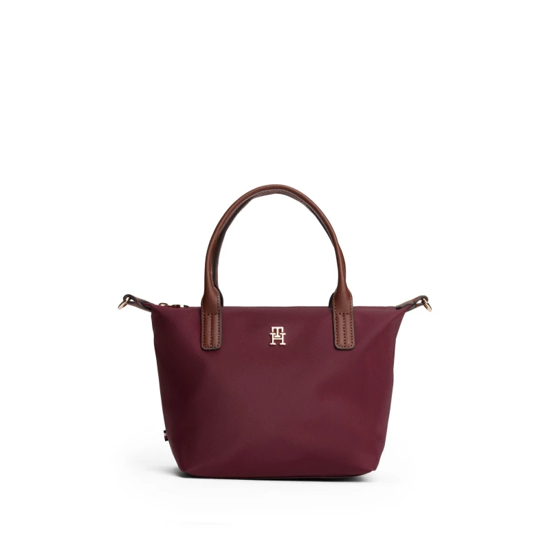 Image of Tommy Hilfiger Womens Popette Mini Tote Bags Deep Rouge female One Size