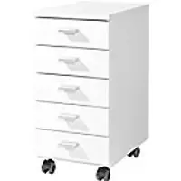 Image of Germania Mobile Pedestal 4099-84 White 280 x 400 x 570 mm