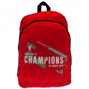 Image of Liverpool FC Champions Of Europe Backpack (One Size) (Red)