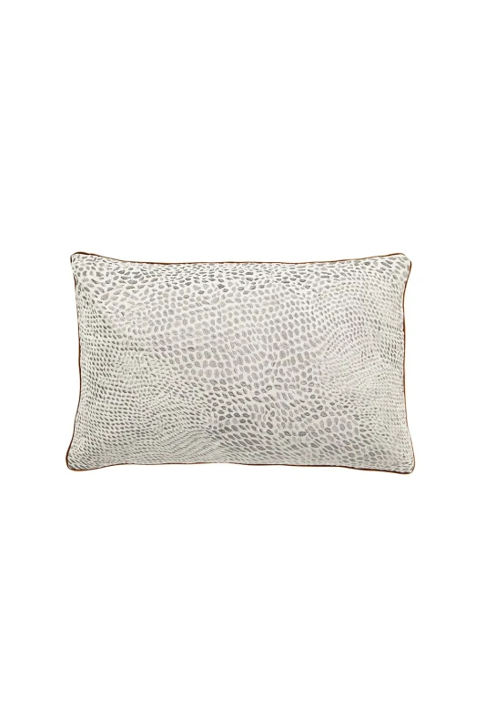 Image of Nalu Nicole Scherzinger 'Glow' Woven Cushion Stone