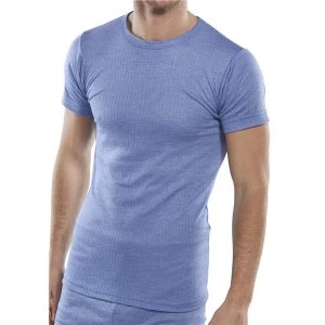 Image of Click Workwear Vest Short Sleeve Thermal Lightweight Small Blue Ref