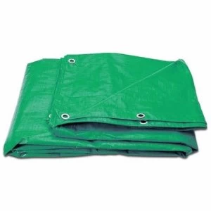Image of Zexum 10ft x 8ft Heavy Duty Green Weatherproof Tarpaulin
