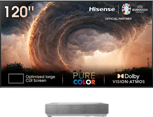 Image of Hisense 120" 120L5HTUKA Smart 4K Ultra HD Laser TV