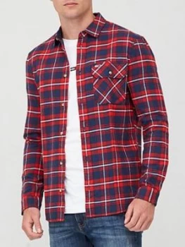 Image of Tommy Jeans Tjm Flannel Plaid Shirt - Multi