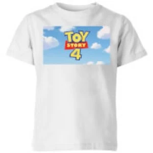 Image of Toy Story 4 Clouds Logo Kids T-Shirt - White - 5-6 Years