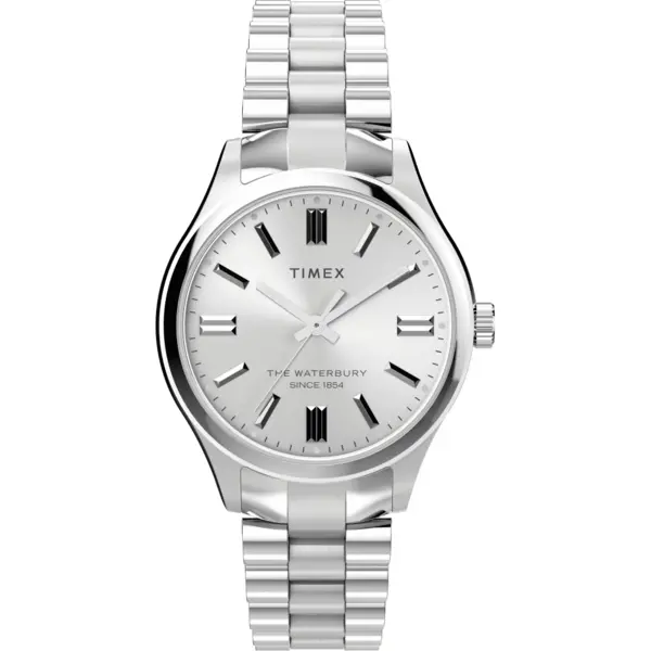 Image of Timex Watches Ladies Legacy Silver-Tone Watch TW2W40500