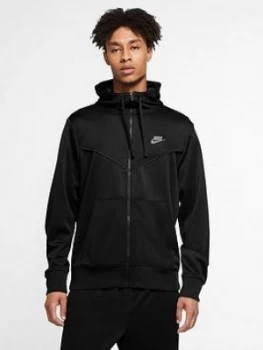 Image of Nike Repeat 2.0 Tape Reflective Full Zip Hoodie - Black