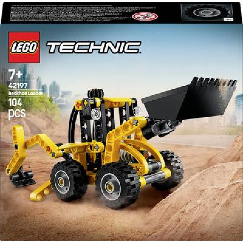 Image of LEGO LEGO Technic Backhoe Loader Construction Vehicle Toy 42197