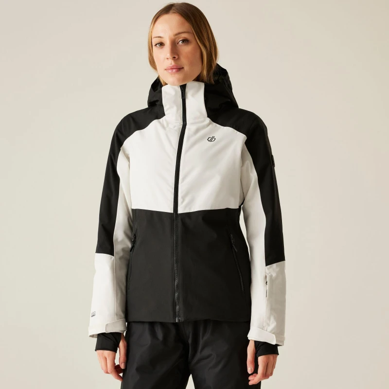 Image of Dare 2b Womens Flurry II Waterproof Ski Jacket in White Size: 20 White Female 20
