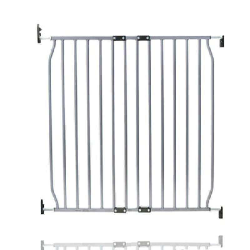 Image of Safetots Eco Screw Fit Baby Gate, Grey, 80Cm - 90Cm, Stair Gate For Toddler And Baby, Screw Fit Safety Barrier
