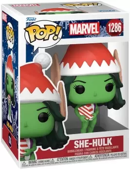 Image of Marvel Marvel Holiday - She-Hulk Vinyl Figur 1286 Funko Pop! multicolour