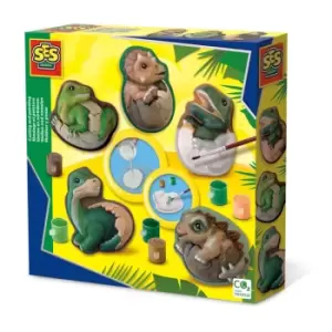 Image of SES Creative Dino Eggs Casting and Painting Set, Five Years and...
