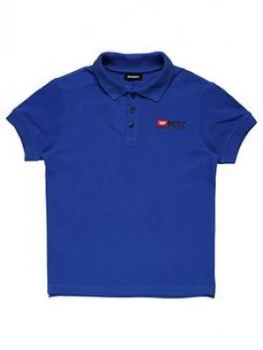 Image of Diesel Boys Classic Short Sleeve Polo - Blue