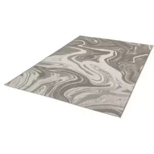 Image of Patio Marble Flatweave Kitchen Indoor Garden Outdoor Natural Rug Medium Carpet 120 x 170cm (4'x5'6')