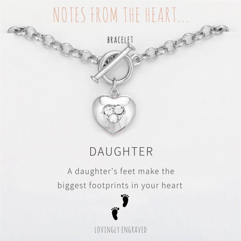 Image of Notes From The Heart Notes From The Heart Daug - Silver Silver One Size
