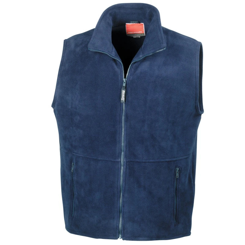 Image of Result Result Men Polartherm Body Warmer in Navy Size: X-Small Navy XS Male 5063470721535