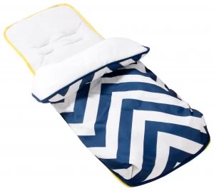 Image of My Babiie Blue Chevron Cosytoes.