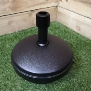 Image of 7Kg / 7 Litre Capacity Water Filled Garden Parasol / Umbrella Base in Black