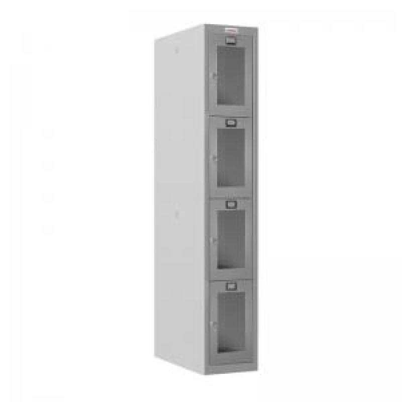 Image of Phoenix PLC Series 1 Column 4 Door Personal Locker With Clear View EXR54515PH