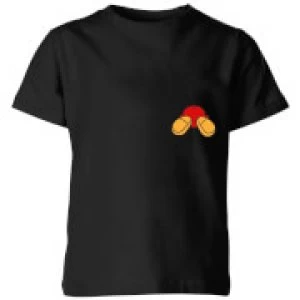 Image of Disney Mickey Mouse Backside Kids T-Shirt - Black - 5-6 Years