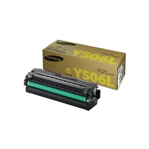 Image of Samsung Toner cartridge CLT Y506L CLT Y506LELS Original Yellow 3500 pages
