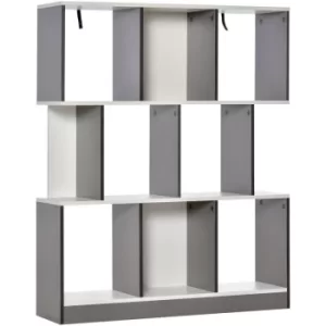 Image of HOMCOM 8 Box 3-Tier Storage Display Unit Bookcase Shelves Home Office