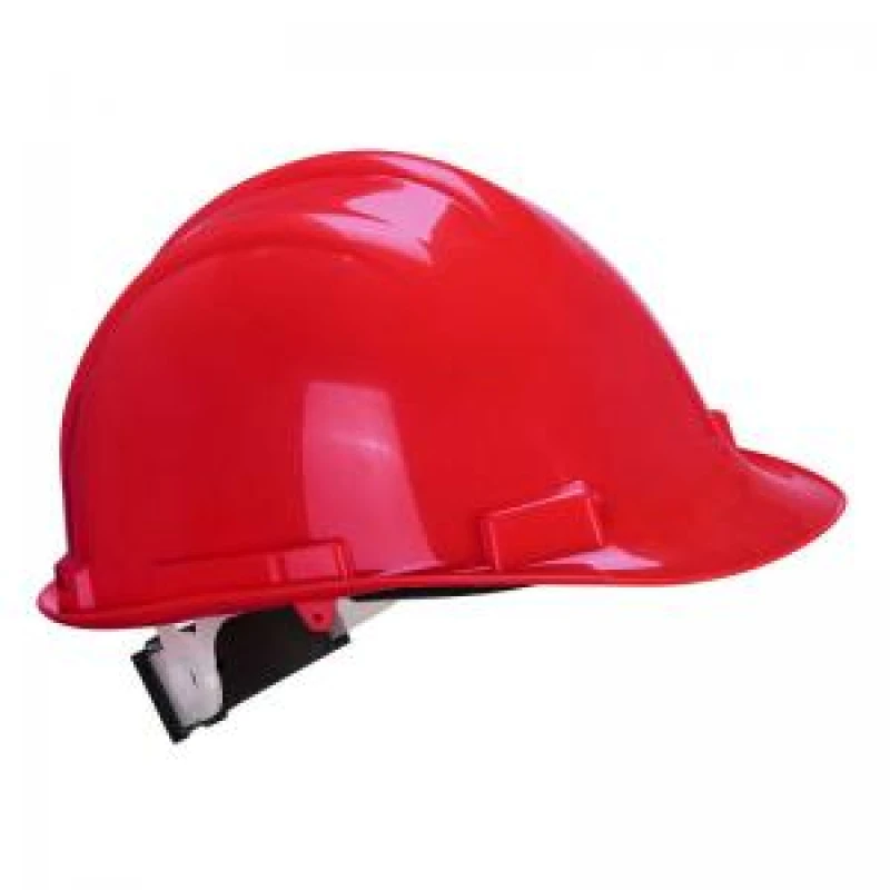 Image of Portwest Expertbase Wheel Ratchet Safety Helmet PS57RER Colour: Red