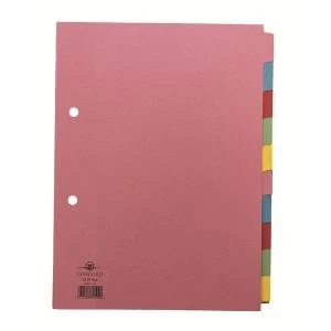 Image of Concord Divider 10-Part A5 160gsm Pastel Colours 72199
