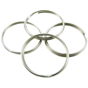 Image of Select Hardware Split Rings Bright Zinc Plated 25mm 4 Pack