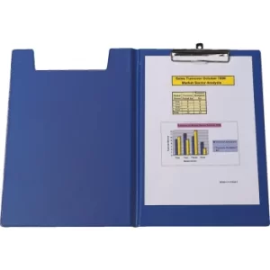 Image of Fold-over Blue Clipboard