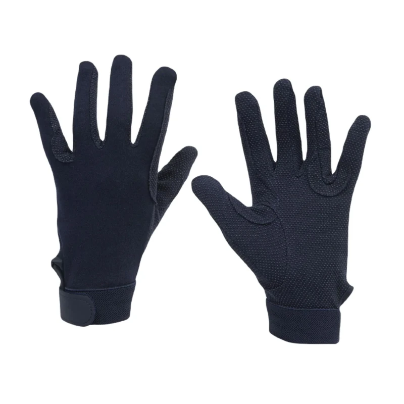 Image of Dublin Track Riding Gloves in Navy Navy Unisex One Size