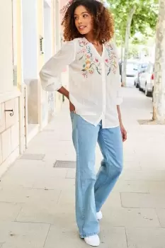 Image of Pip Long Sleeve Embroidered Blouse