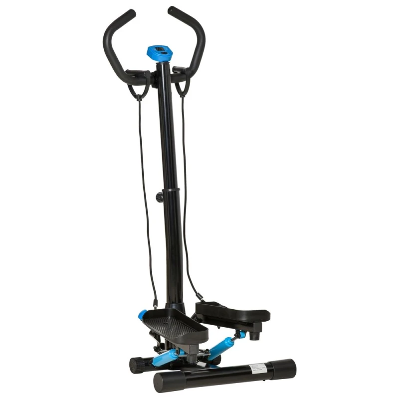 Image of HOMCOM HOMCOM Adjustable Twist Stepper Step Machine For Home Gym Office Aerobic Workout in Blue Size: Standard Blue Standard Unisex 5056725347758