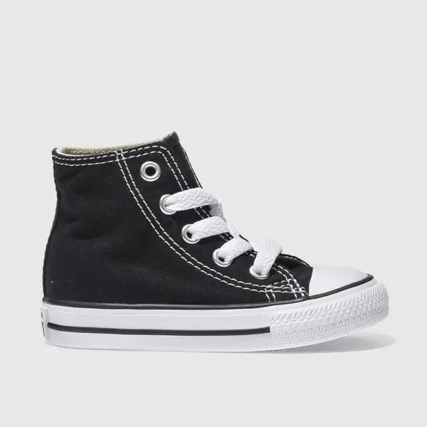 Image of Converse Black all star hi Toddler trainers Black UK 4 (EU 20)