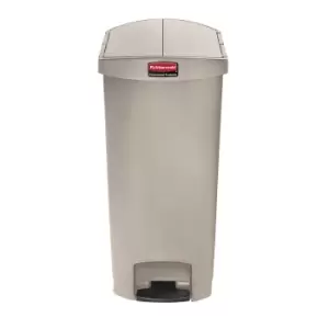 Image of Rubbermaid SLIM JIM waste collector with pedal, capacity 68 l, WxHxD 373 x 781 x 562 mm, beige