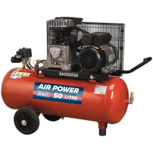 Image of Sealey SAC0502B Air Compressor 50 Litre 240v