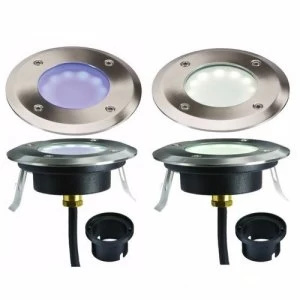 Image of KnightsBridge IP65 1.2W LED Large Wall Walk and Drive Over Ground Light - White