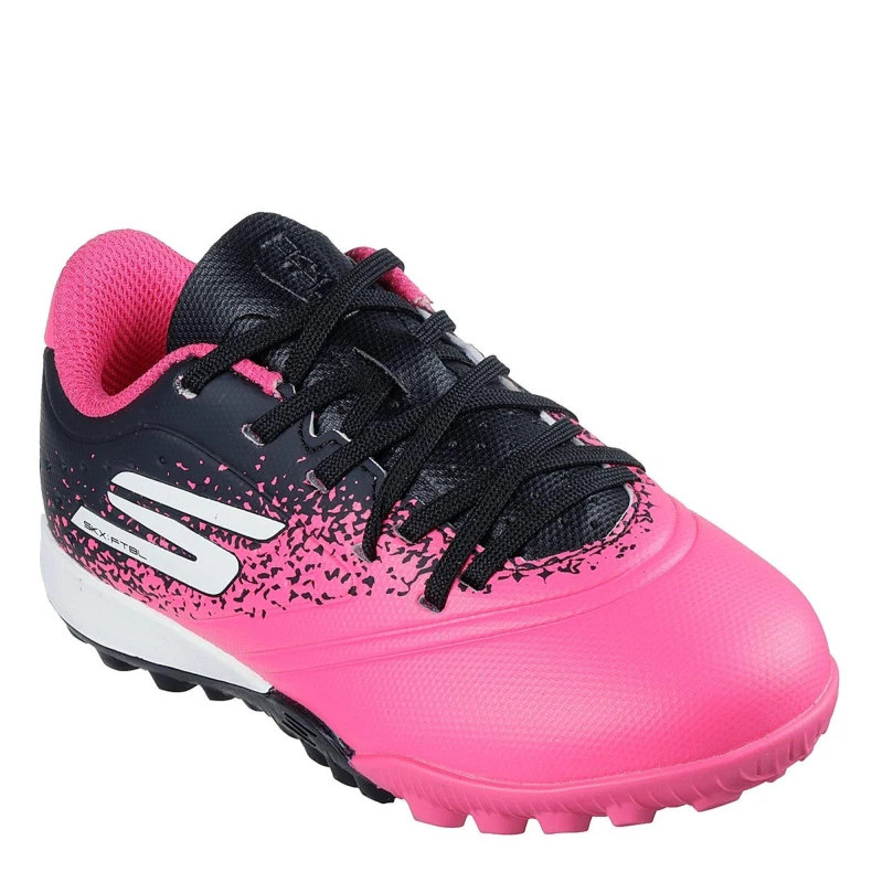 Image of Skechers SKX 1 Juniors Astro Turf Football Boots Black/Pink male C12 (30)