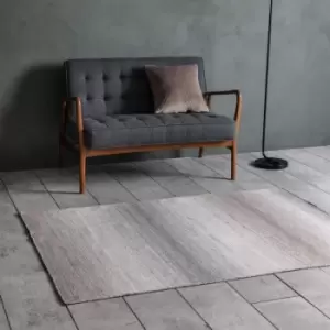 Image of Gallery Direct Ombre Textured Rug in Grey & Taupe